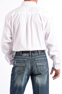 Cinch Men's LS Solid White Classic Fit Button MT10320020